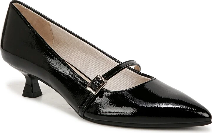 Black Faux Patent Leather