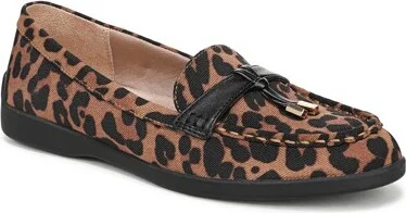 LifeStride Women's Malta 3 Loafer Brown Leopard 6 W