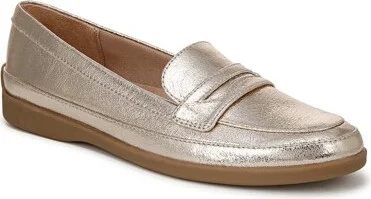 LifeStride Women's Malta Loafer Platino Gold Metallic 11 W