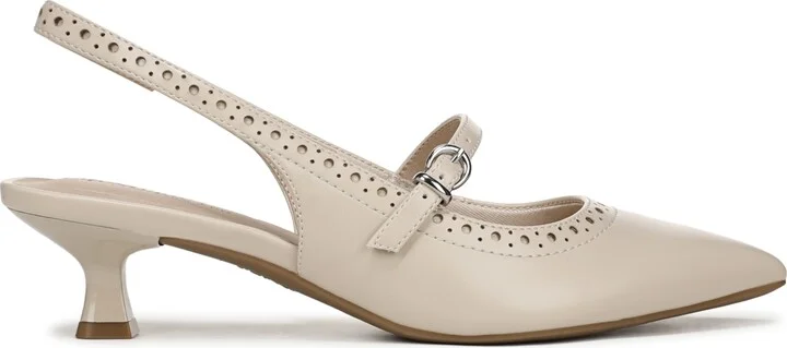 LifeStride Women's Marilyn Pointed Toe Kitten Heel Slingback Pumps - Image 10