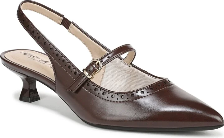Cognac Brown Faux Leather