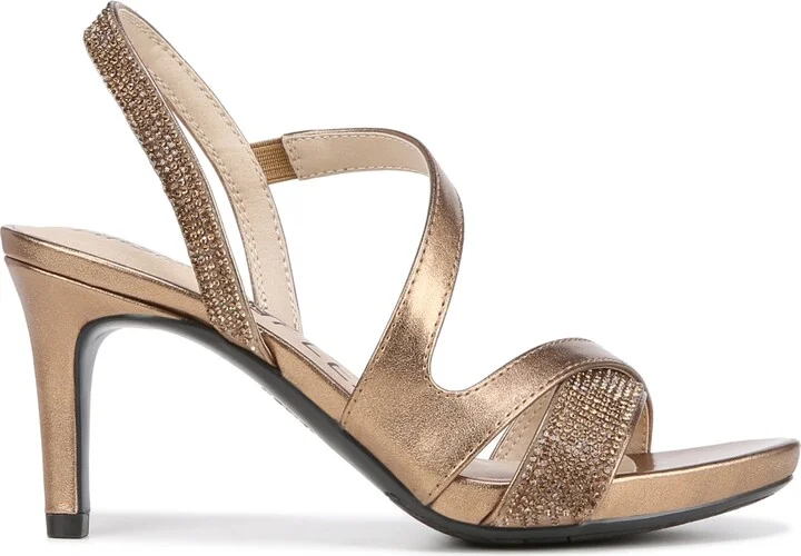 LifeStride Women's Mia Glitz Asymmetrical Strappy Dress Sandals - Image 2