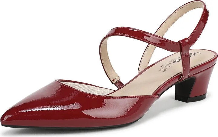 LifeStride Womens Minimalist Pump Dark Cherry 6 W