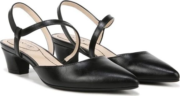 LifeStride Women's Minimalist Slingback Pewter Rhinestone Fabric 9.5 M - Image 5