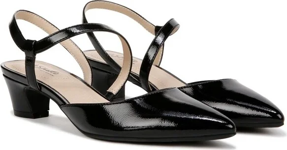 LifeStride Women's Minimalist Slingback Pewter Rhinestone Fabric 9.5 M - Image 7