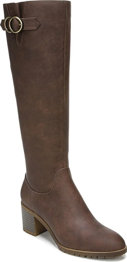 LifeStride Womens Morrison Knee High Boot Mocha 10 W