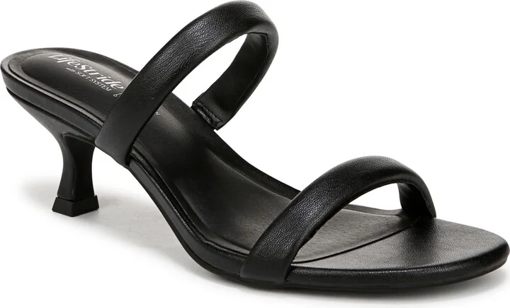 LifeStride Women's Nalani Open Round Toe Slide Dress Sandals