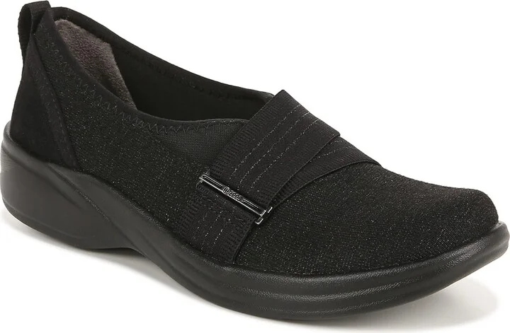 LifeStride Womens Nice Washable Slip On Sneakers Black 8.5 W