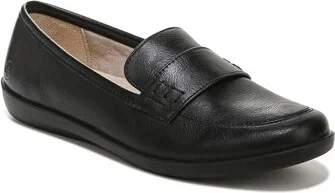 LifeStride Women's Nico Loafer Black Synthetic 9.5 W
