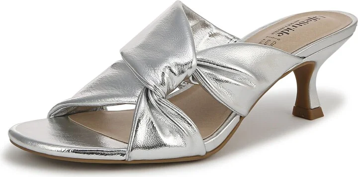 Silver Faux Leather