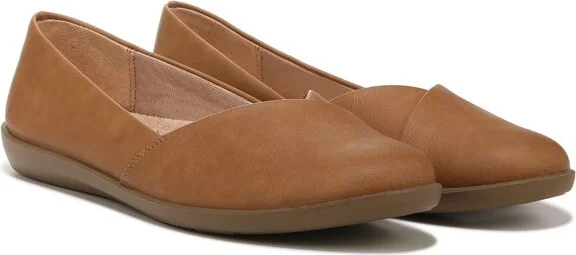 LifeStride Women's Notorious Ballet Flat Brown Synthetic 8 M - Image 3