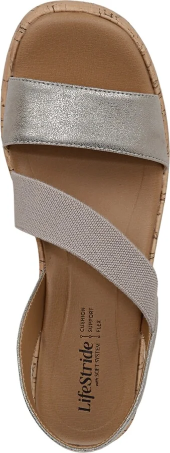 LifeStride Women's Odette Square Open Toe Wedge Sandals - Image 4