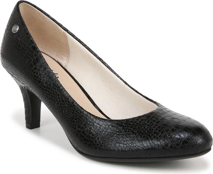 Black Croc Faux Leather