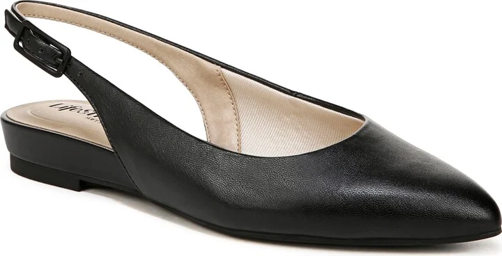 LifeStride Women's Percy Pointed Toe Slingback Flats
