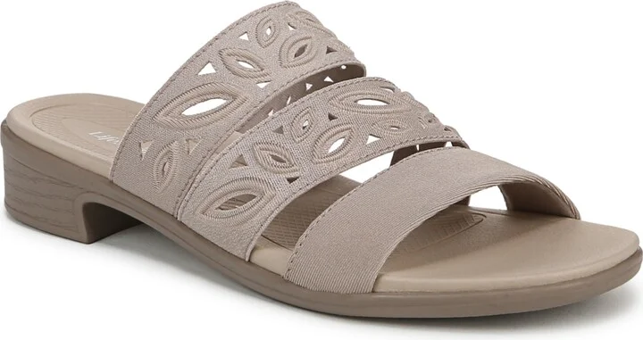 LifeStride Women's Poppy Washable Block Heel Slide Sandals