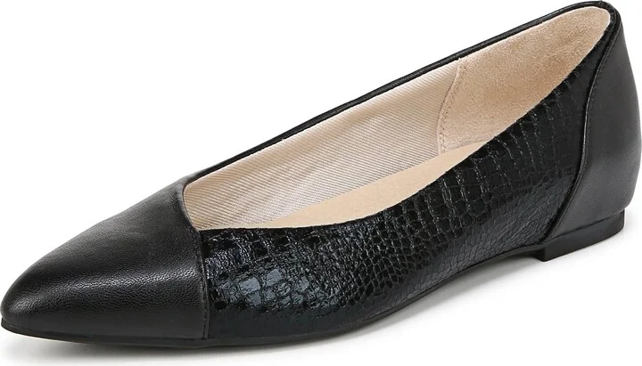 LifeStride Womens Promise Ballet Flat Black 9 W