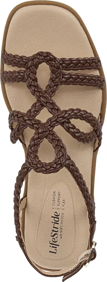 LifeStride Women's Reagan Open Square Toe Strappy Slingback Sandals - Image 4