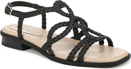 LifeStride Women's Reagan Sandal Black 6 M