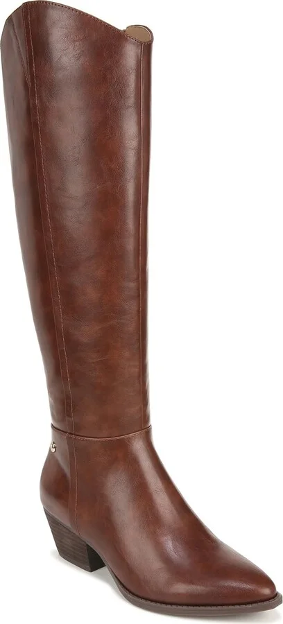 LifeStride Womens Reese Western Tall Riding Boots Chestnut 7 W