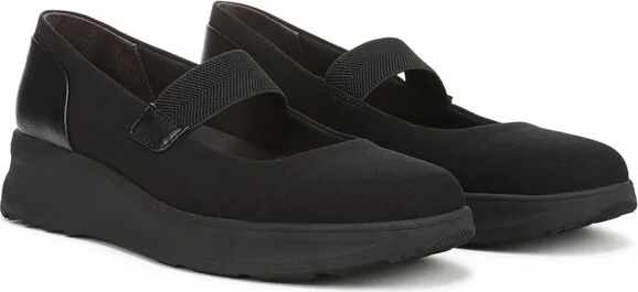 LifeStride Women's Reflection Mary Jane Flat Black/Black Fabric 8.5 M - Image 2