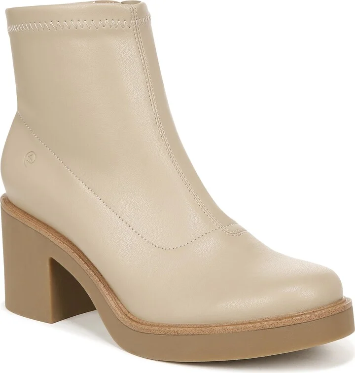 LifeStride Womens Remix Round Toe Ankle Boot Beige 11 M
