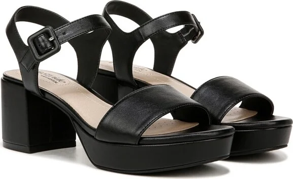 LifeStride Women's Rhythmn Platform Block Heel Sandals Black 8 M - Image 2