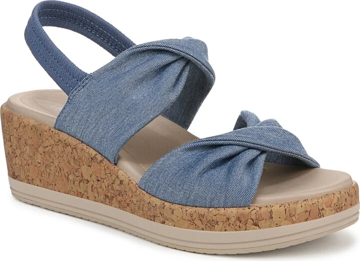 LifeStride Women's Riley Washable Slingback Wedge Sandals