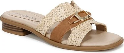 LifeStride Women's Royalty Bit Slide Sandal Natural/Tan 8 M