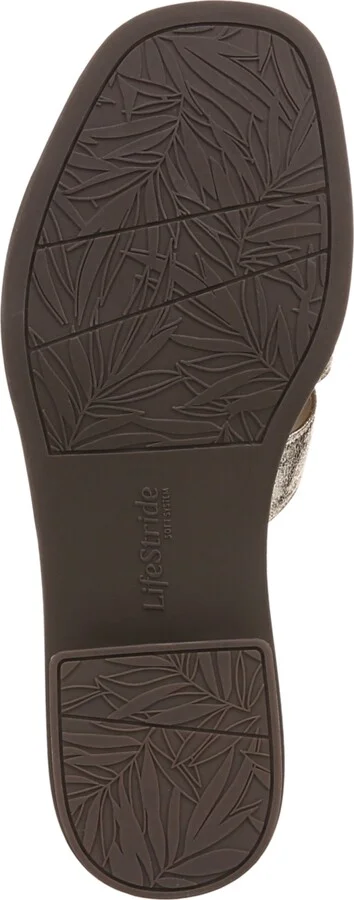 LifeStride Women's Royalty Bit Square Open Toe Slide Sandals - Image 5