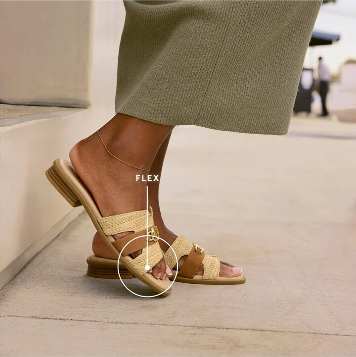 LifeStride Women's Royalty Bit Square Open Toe Slide Sandals - Image 8