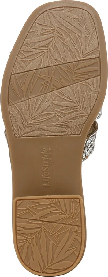 LifeStride Women's Royalty Bling Square Toe Slide Sandals - Image 5