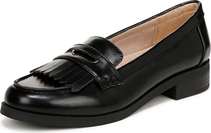 LifeStride Womens Santana Loafer Black 9.5 M