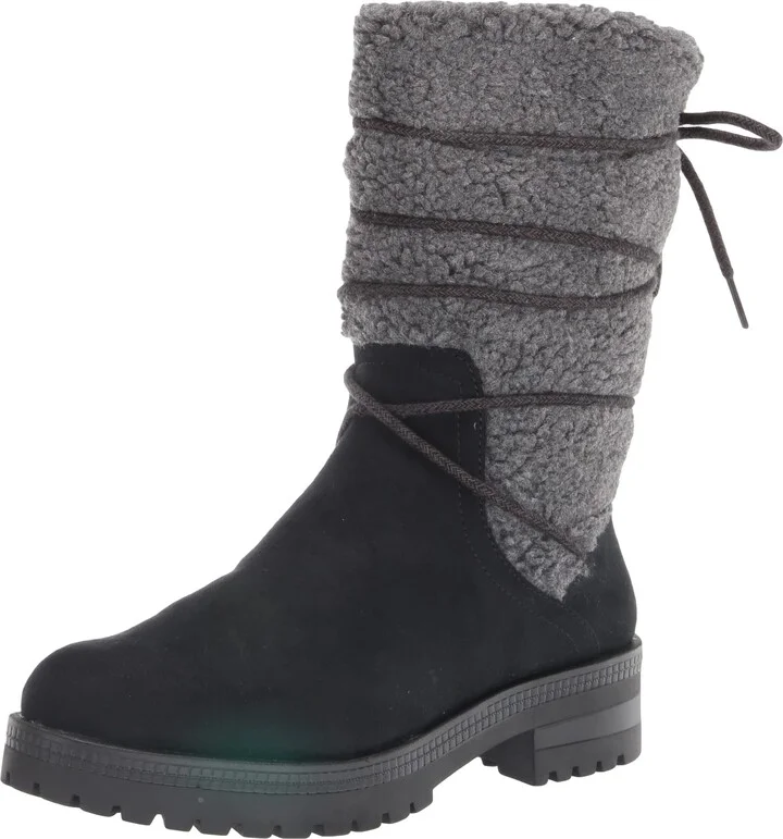 LifeStride Womens Saratoga Snow Boot Black 7.5 M