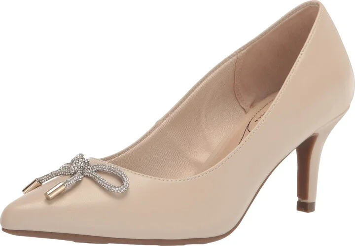 LifeStride Womens Sevyn Glitz Pump Almond Milk 5.5 M
