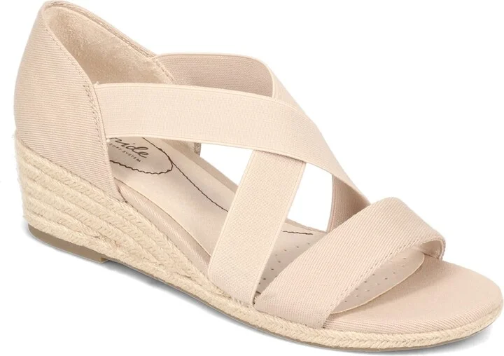 LifeStride Womens Siesta Str Espadrille Taupe 6 W