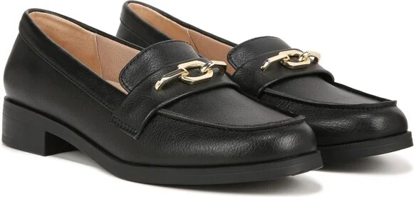 LifeStride Womens Sonoma Slip On Loafers Black Patent 10 M - Image 2
