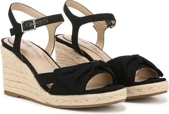 LifeStride Women's Tahlia Espadrille Wedge Sandal Platino Gold 11 W - Image 3