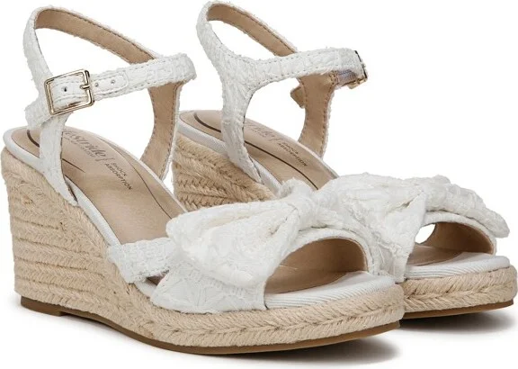 LifeStride Women's Tahlia Espadrille Wedge Sandal Platino Gold 11 W - Image 5
