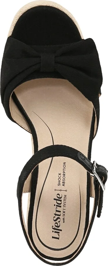 LifeStride Women's Tahlia Open RoundToe Espadrille Wedge Sandals - Image 4