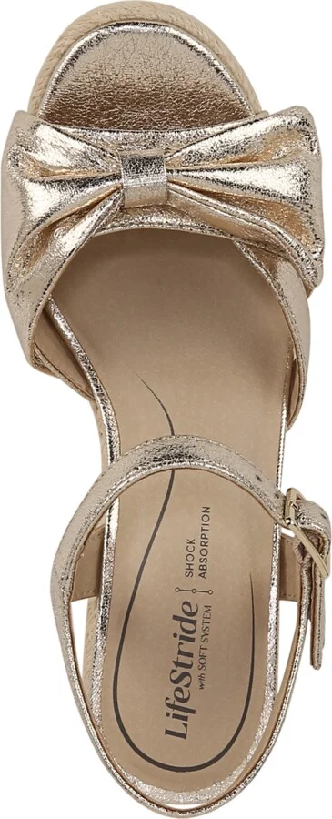 LifeStride Women's Tahlia Open RoundToe Espadrille Wedge Sandals - Image 8