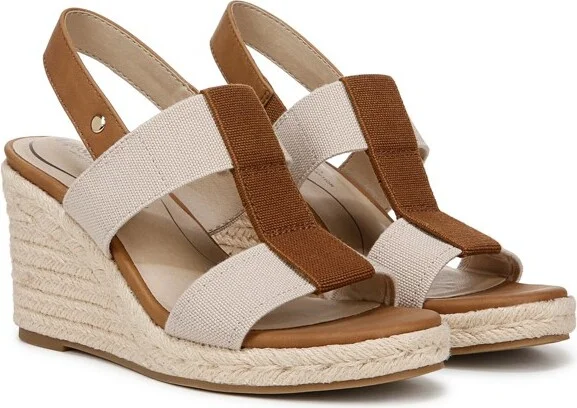 LifeStride Women's Tallulah Espadrille Wedge Sandal Black/Natural 7 W - Image 3
