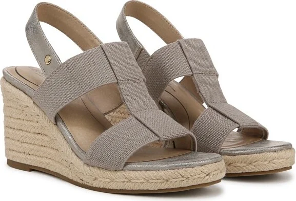LifeStride Women's Tallulah Espadrille Wedge Sandal Black/Natural 7 W - Image 6