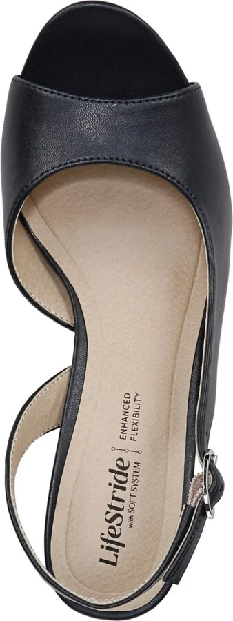 LifeStride Women's Teller 2 Slingback Peep Toe Pumps - Image 4