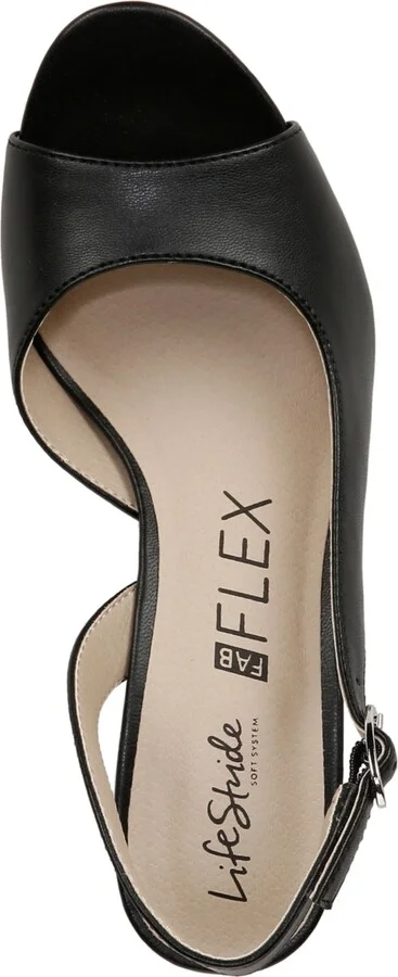 LifeStride Women's Teller 2 Slingback Peep Toe Pumps - Image 8