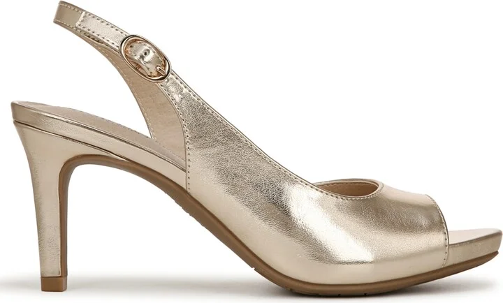 LifeStride Women's Teller 2 Slingback Peep Toe Pumps - Image 10