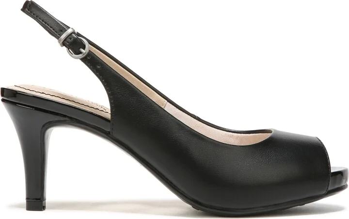LifeStride Women's Teller Slingback Peep Toe Pumps - Image 6