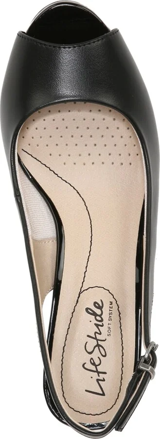 LifeStride Women's Teller Slingback Peep Toe Pumps - Image 8