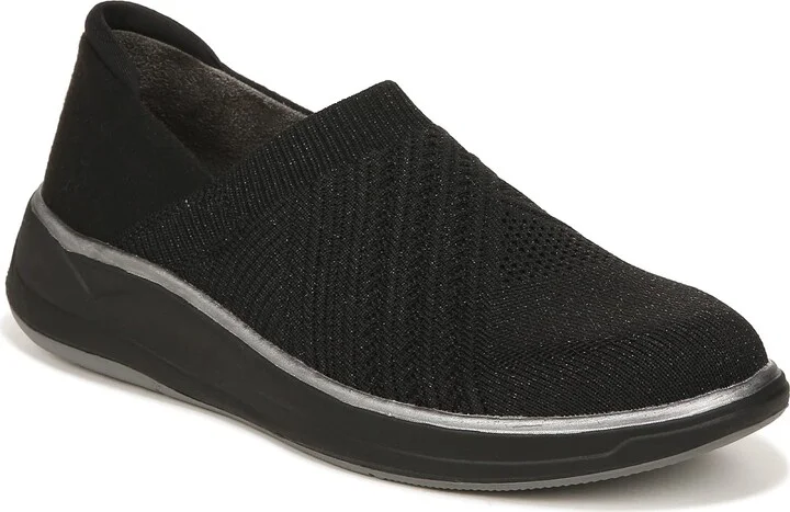 LifeStride Womens Triumphant Washable Slip On Sneakers Black 7.5 W