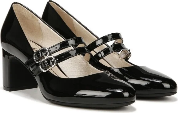 LifeStride Women's True Block Heel Mary Jane Dress Pump Black Smooth 7 W - Image 5