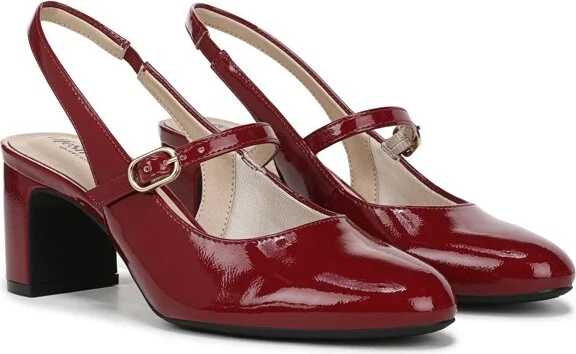 LifeStride Women's Trust Slingback Pump Dark Cherry Patent 9 M - Image 2